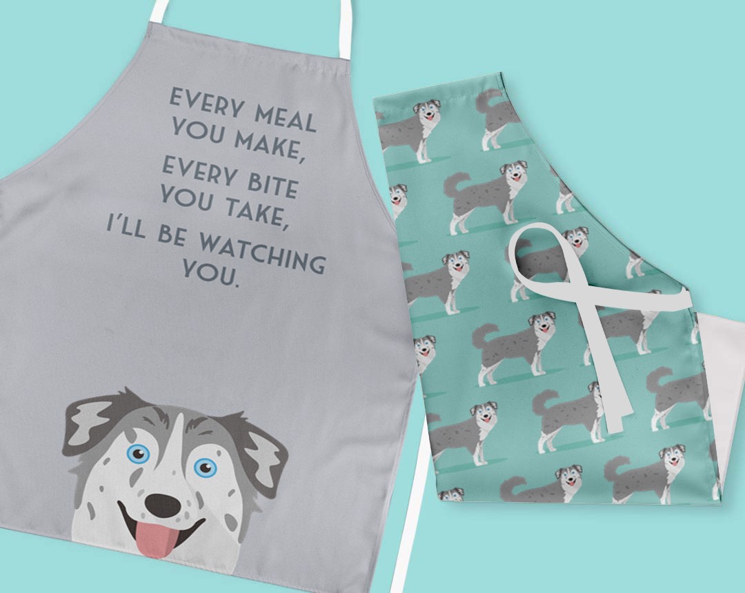 Two Personalized Aprons 