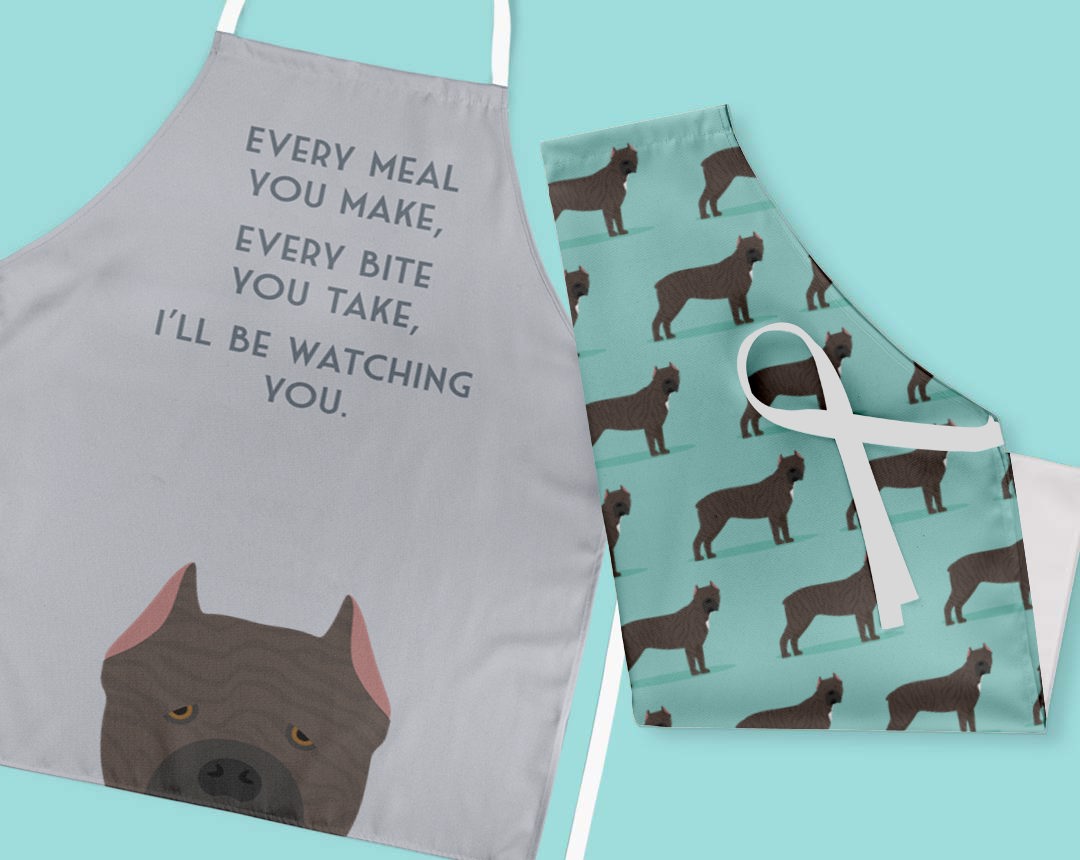 Two Personalized Aprons 