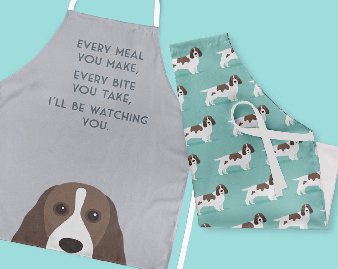 Two Personalized Aprons 