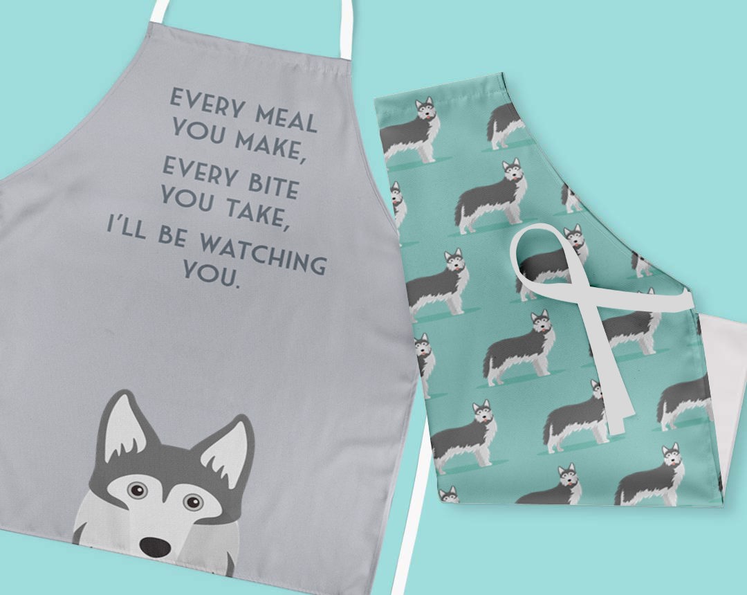 Two Personalized Aprons 