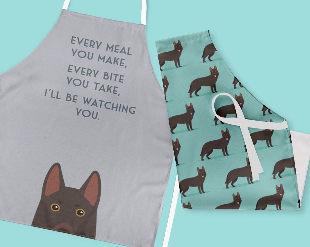 Two Personalized Aprons 