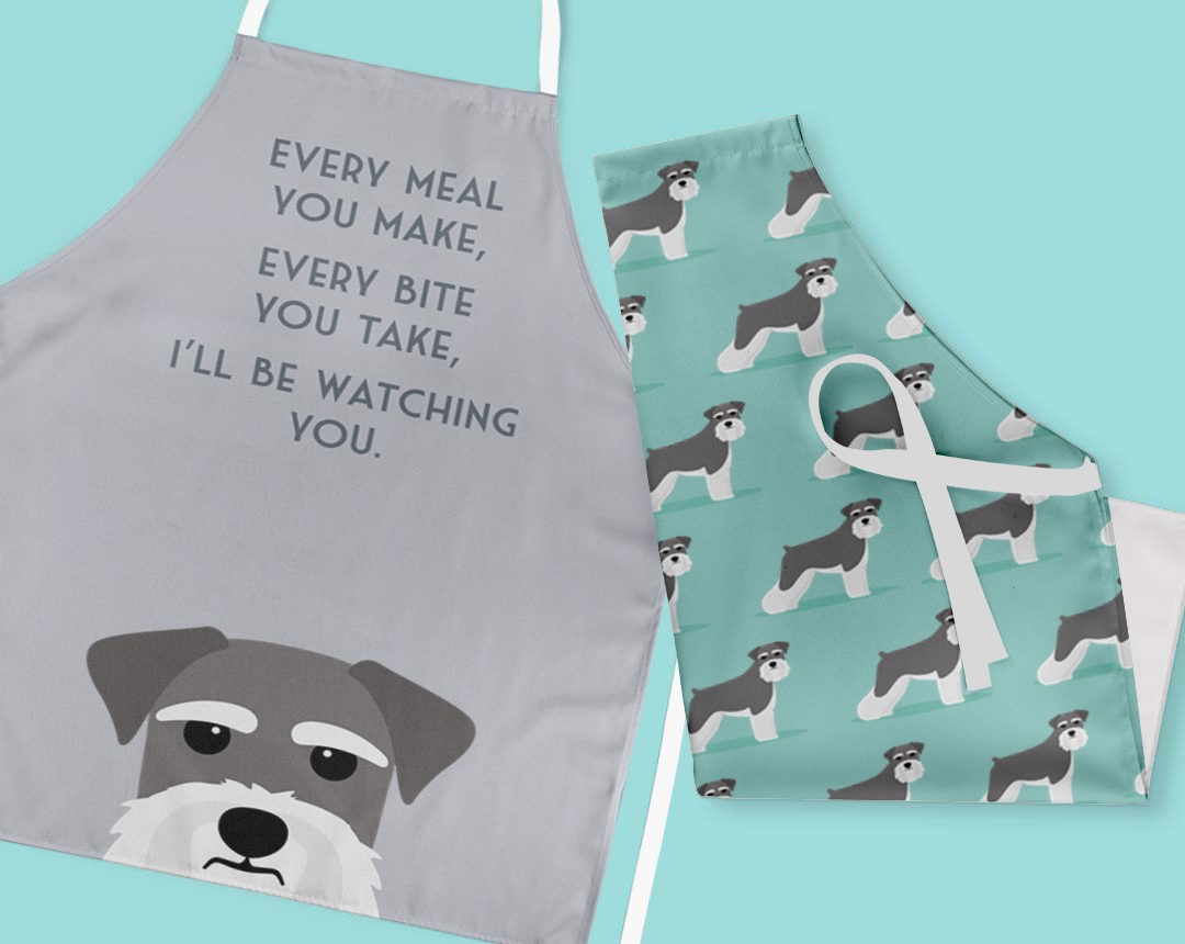 Two Personalized Aprons 