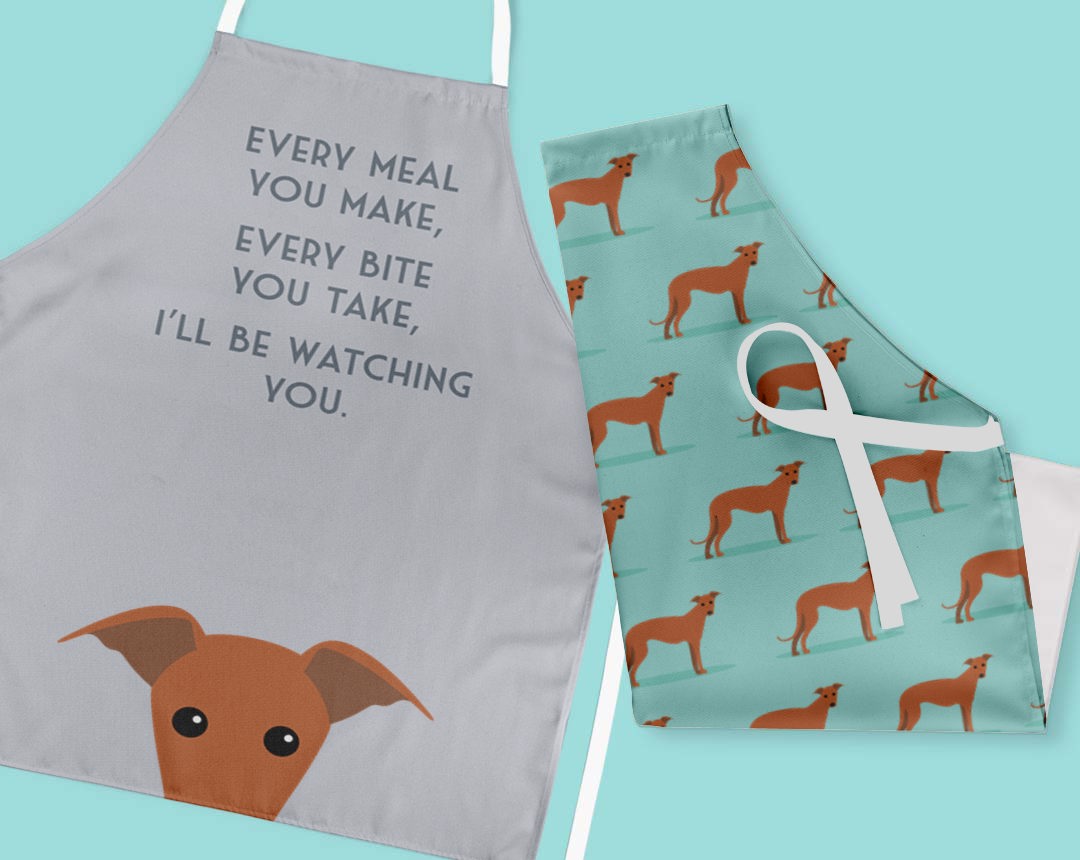 Two Personalized Aprons 