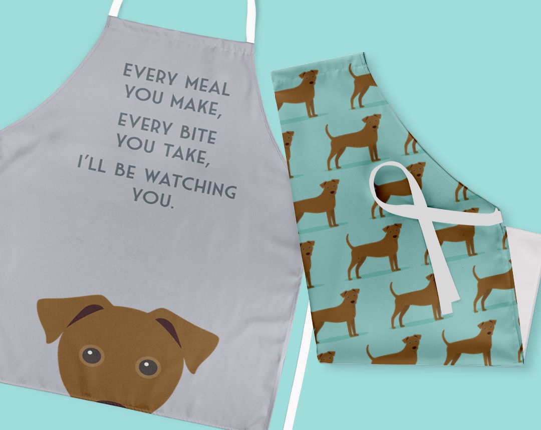 Two Personalized Aprons 