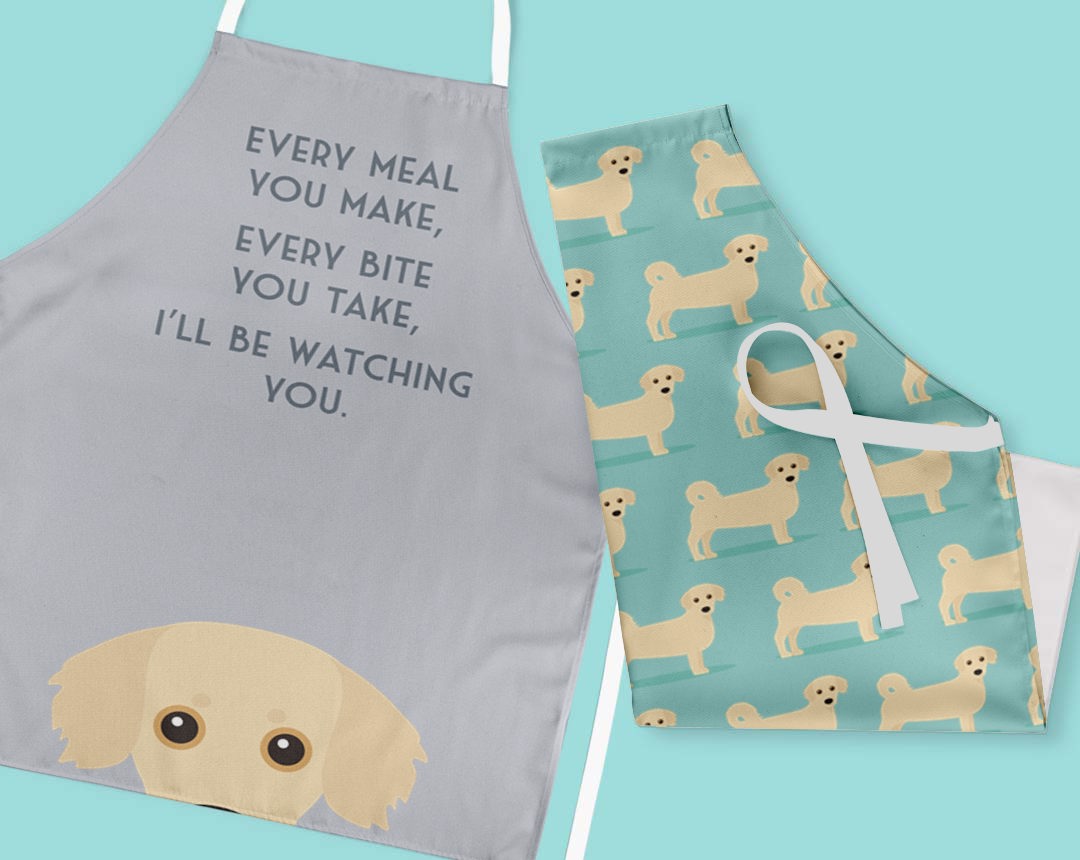 Two Personalized Aprons 