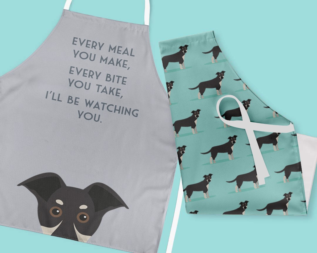 Two Personalized Aprons 