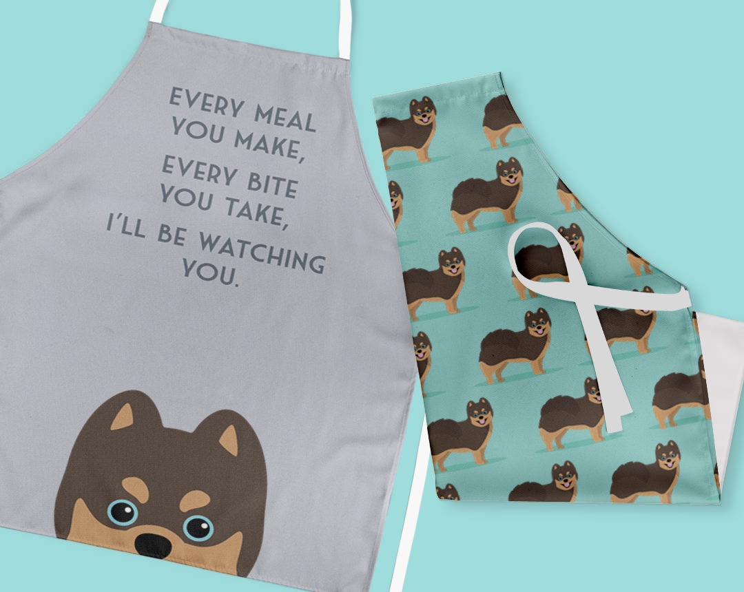 Two Personalized Aprons 