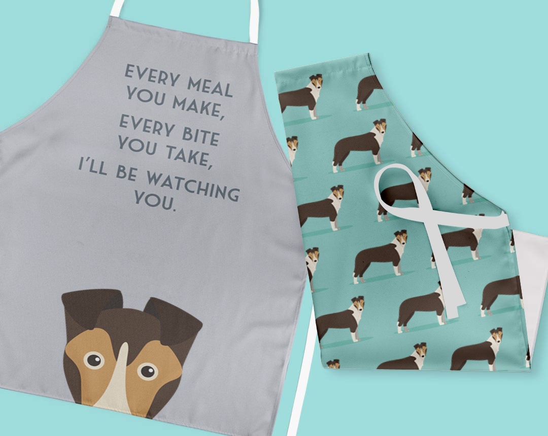 Two Personalized Aprons 