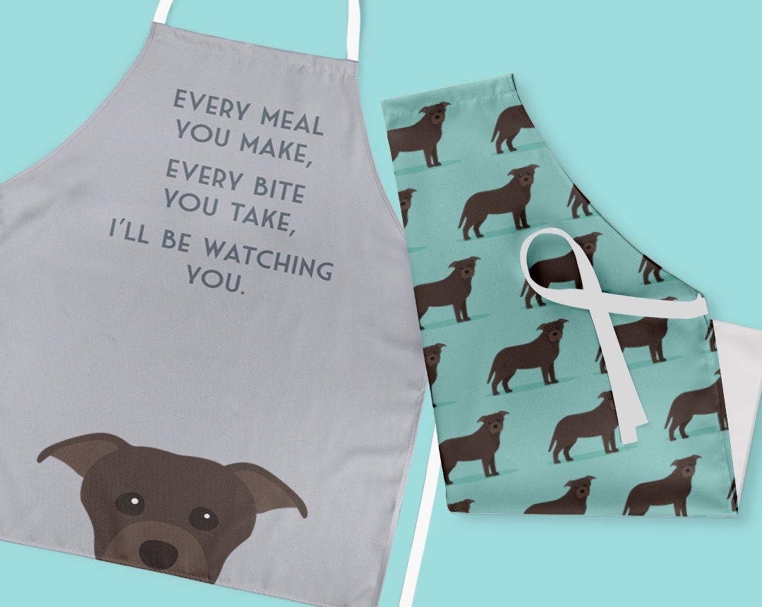 Two Personalized Aprons 