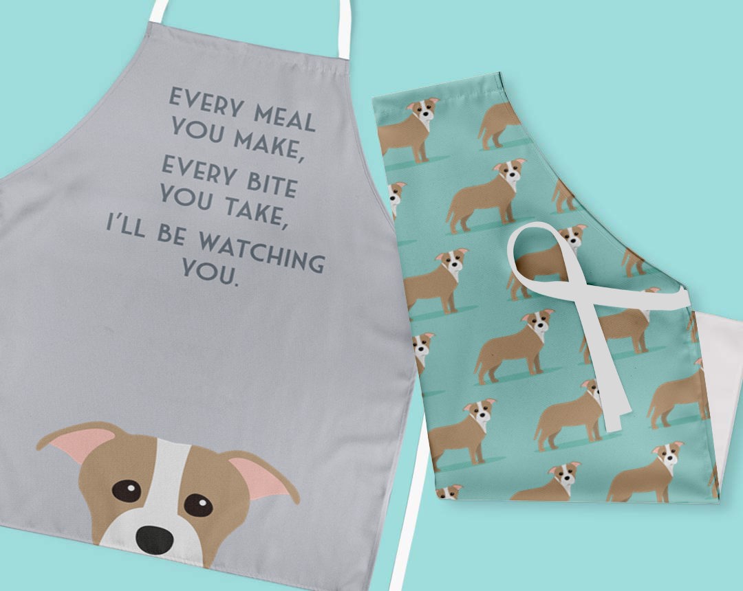 Two Personalized Aprons 