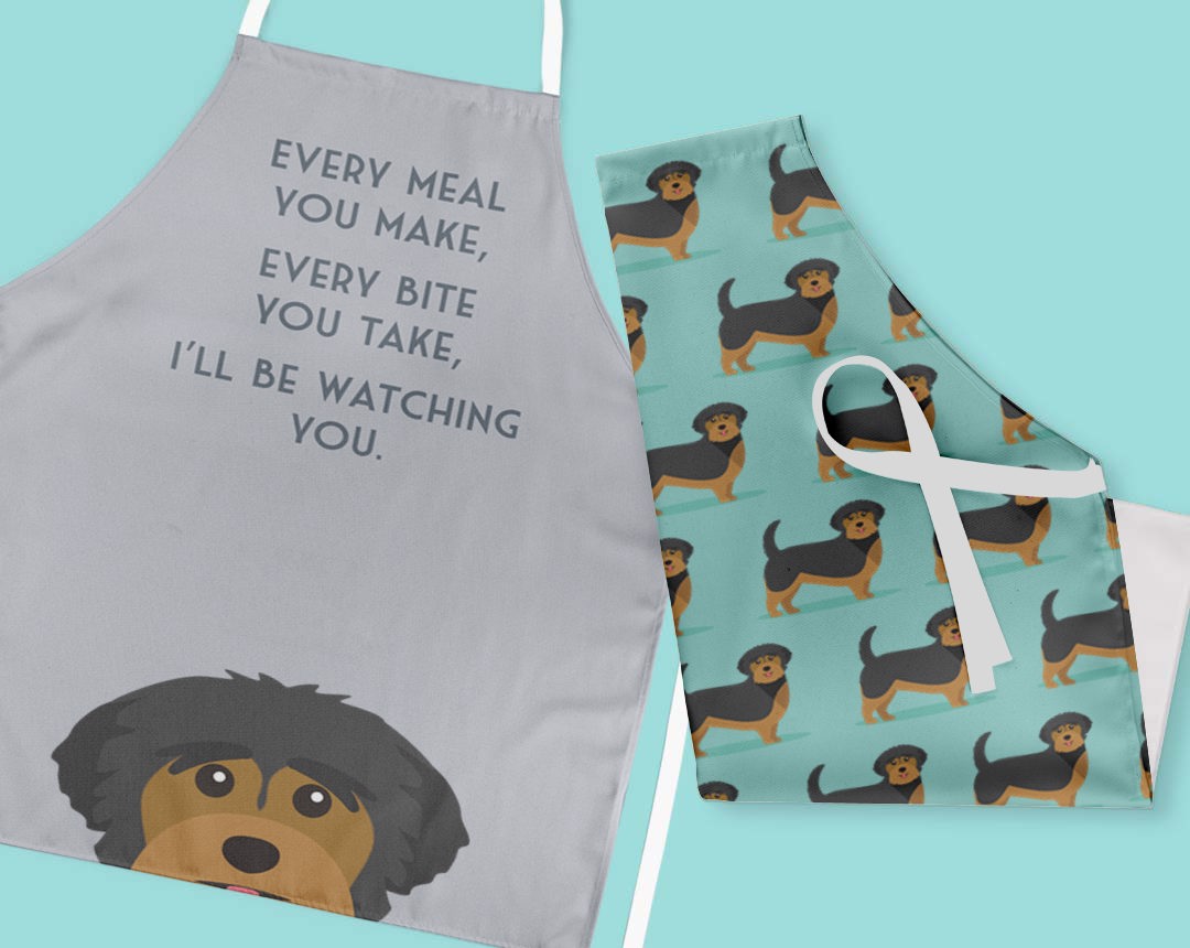 Two Personalized Aprons 