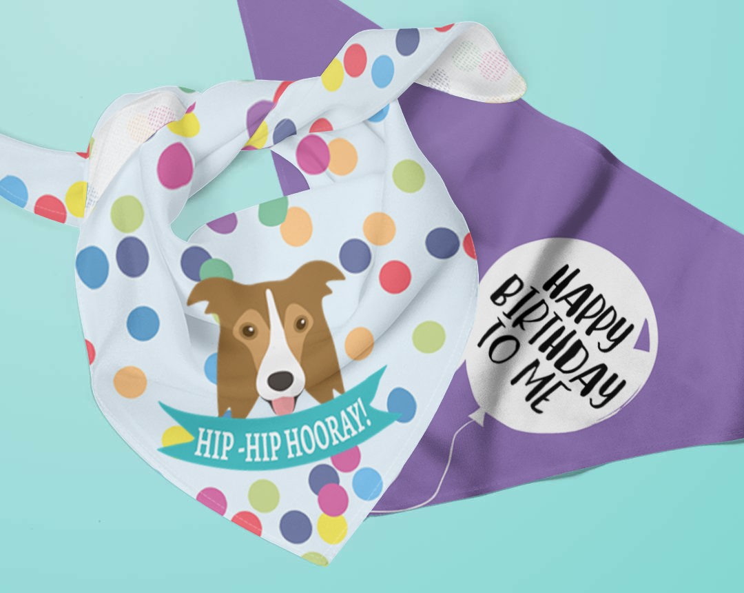 Personalized Birthday Bandanas