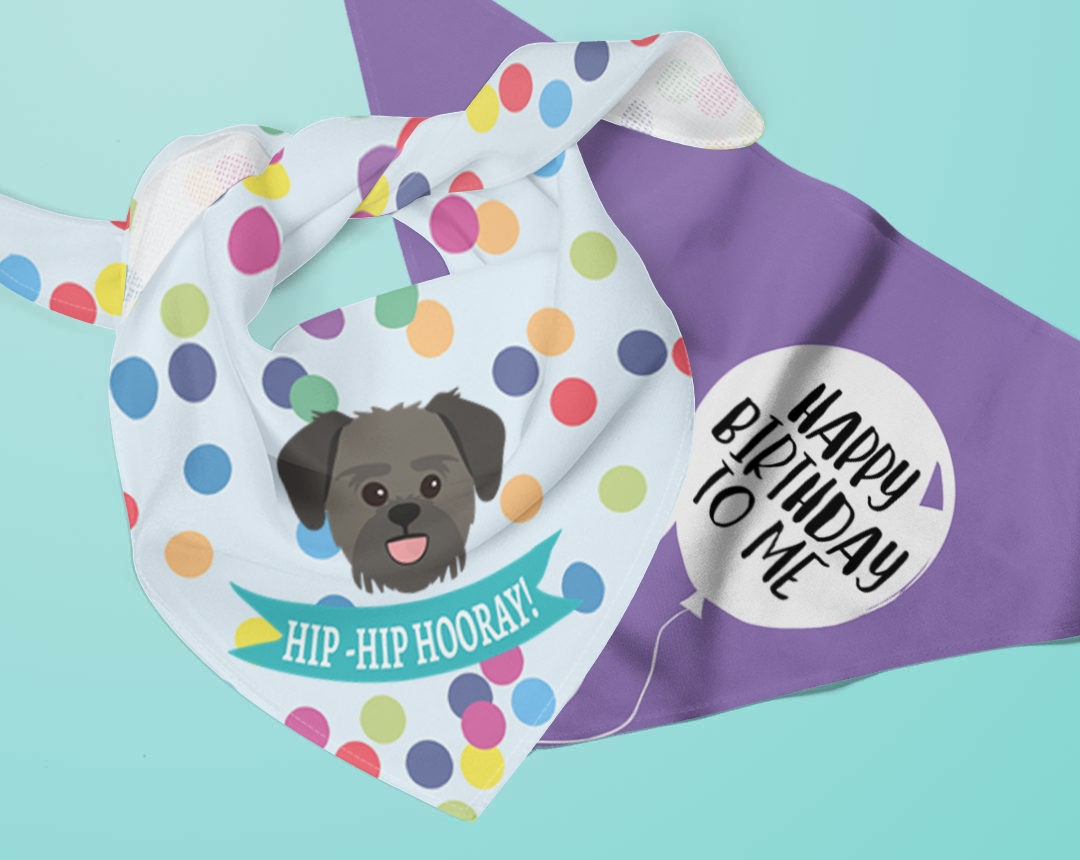 Personalized Birthday Bandanas