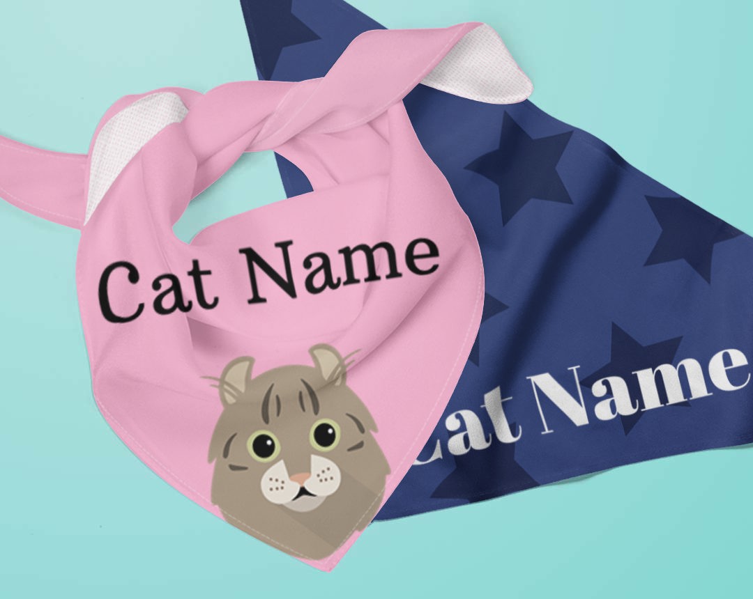 Personalised Cat Bandanas