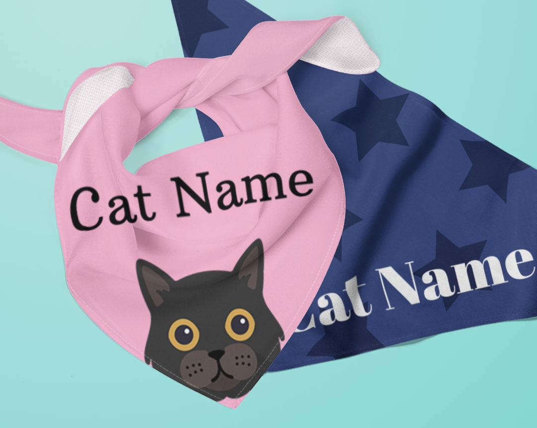 Personalized Cat Bandanas