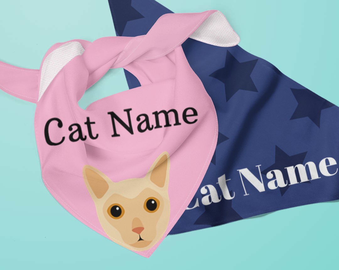 Personalised Cat Bandanas