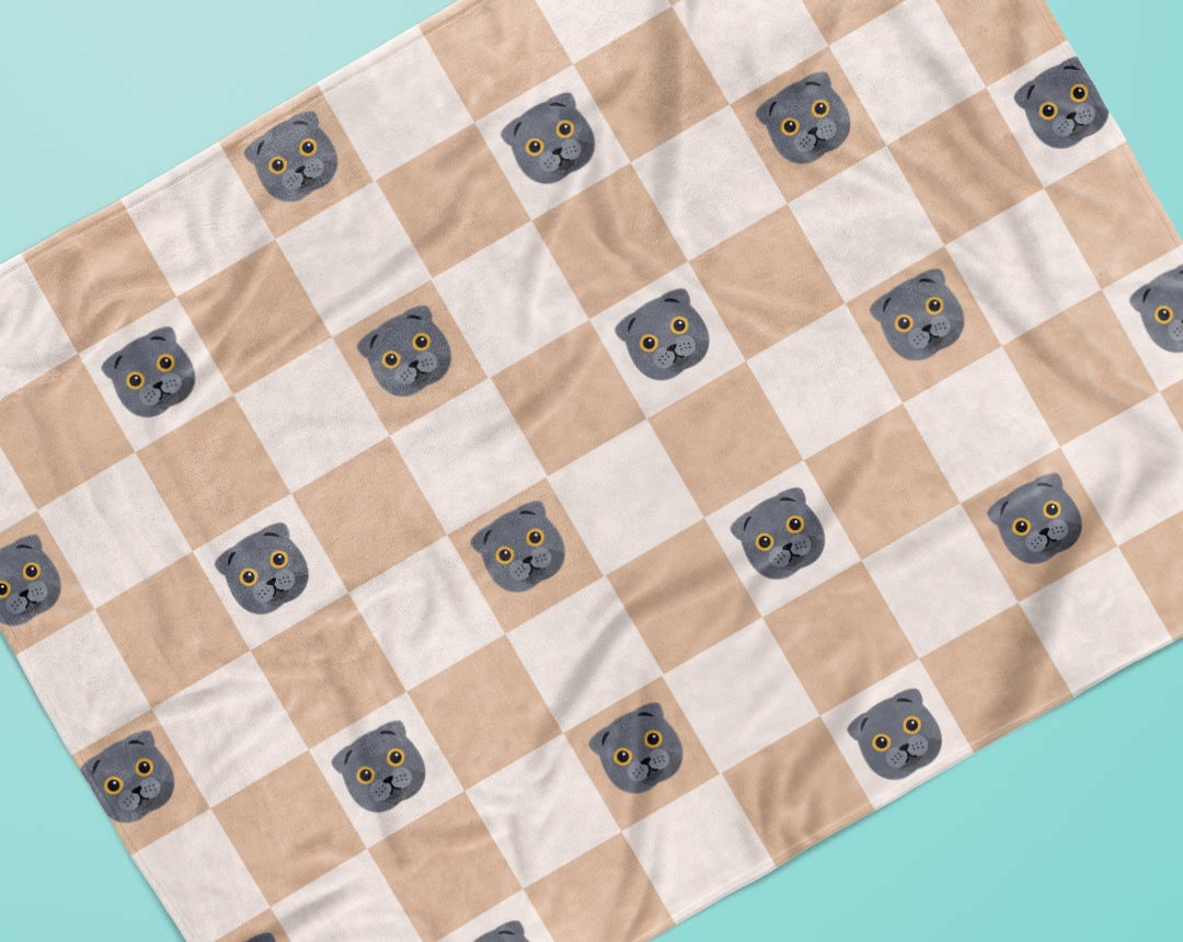 Personalised Cat Blankets featuring your cats icon