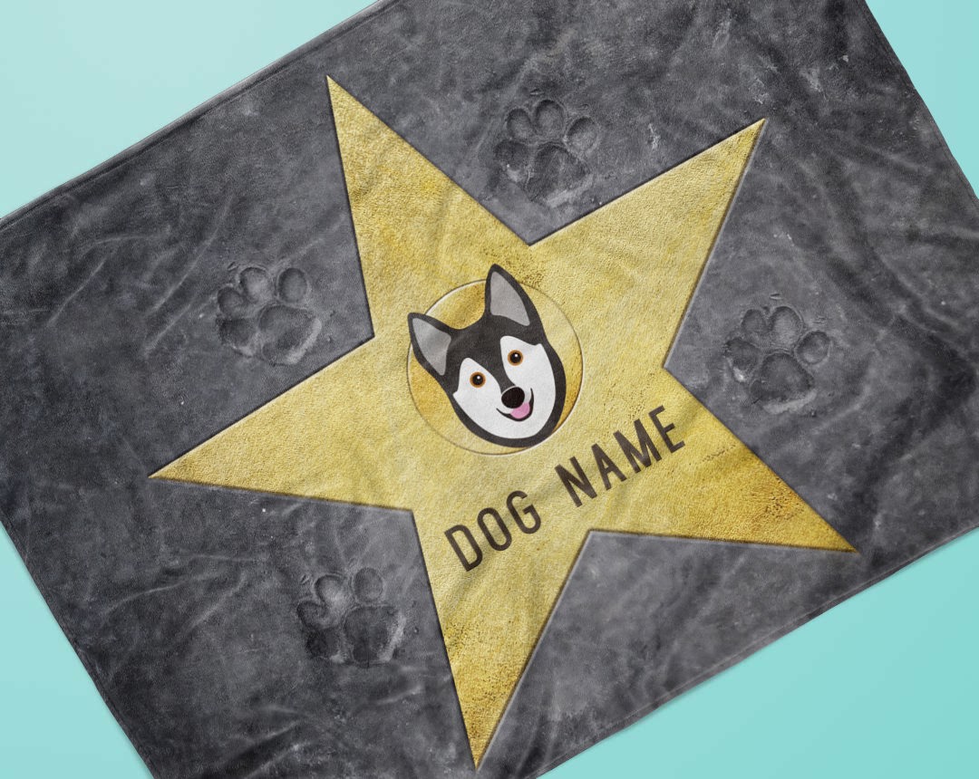 Personalised dog blanket