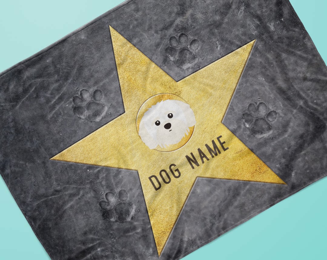 Personalised dog blanket