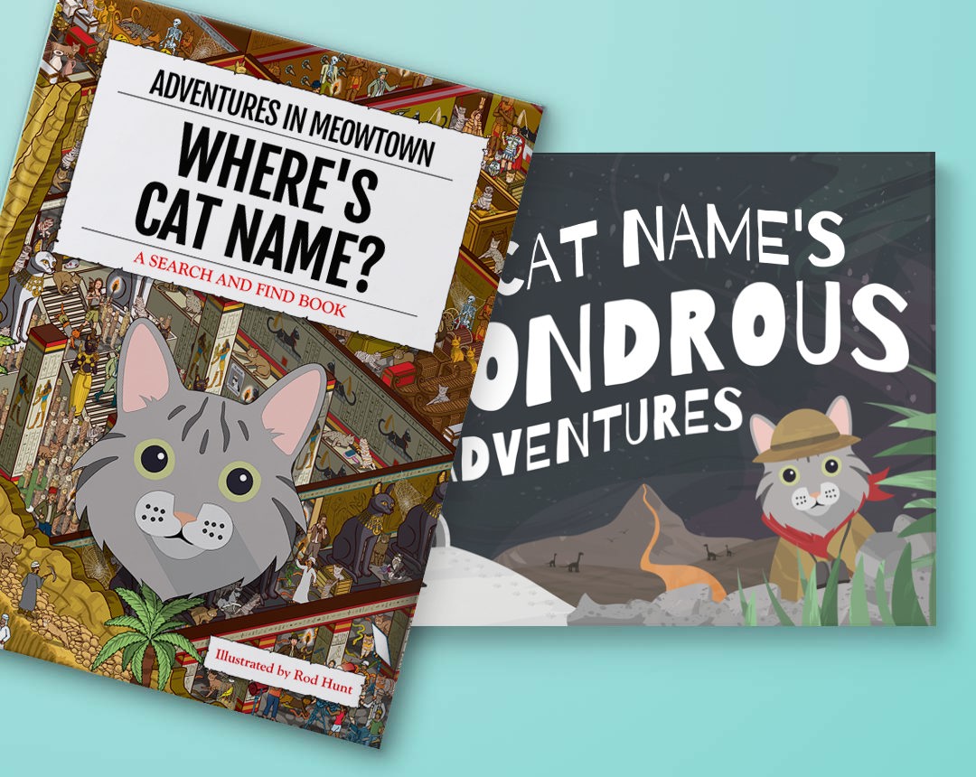 Personalized Books featuring your Cat