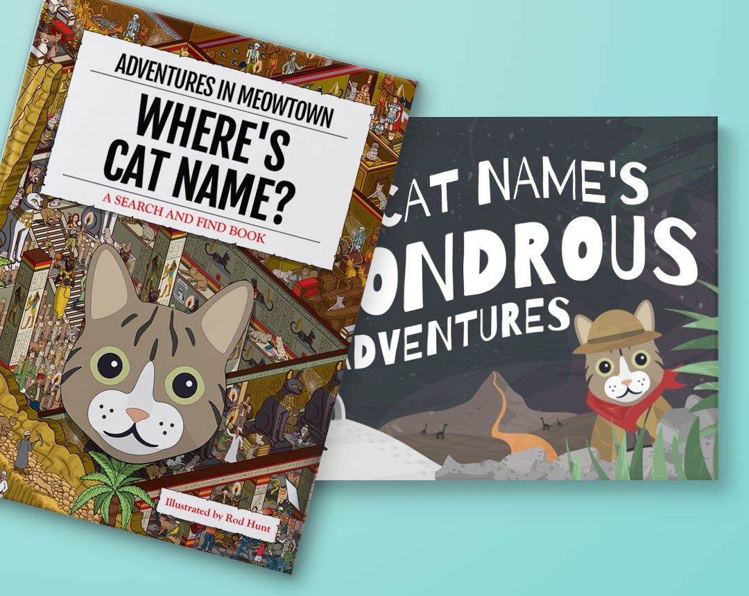 Personalized Books featuring your Cat