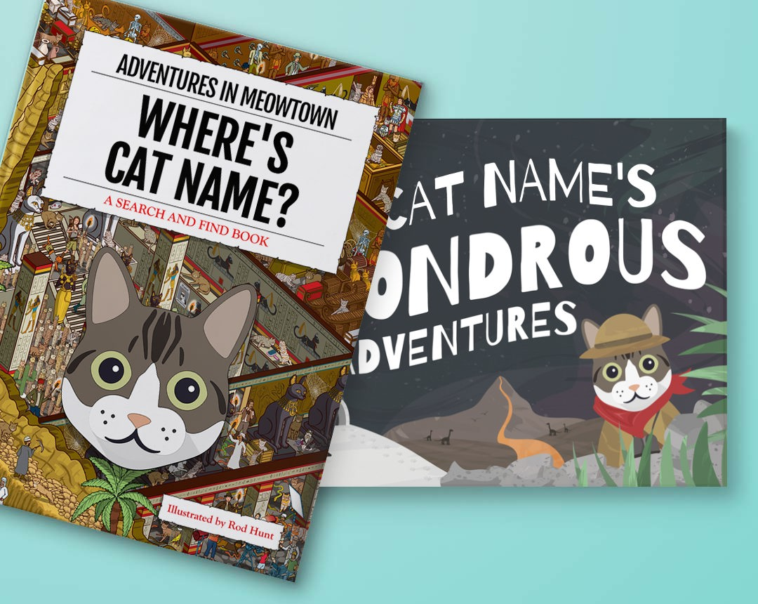 Personalized Books featuring your Cat