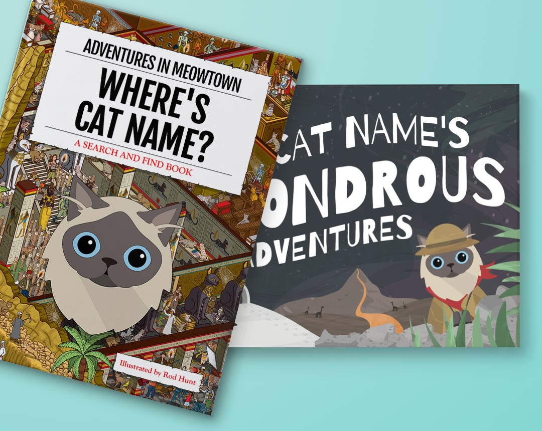 Personalized Books featuring your Cat