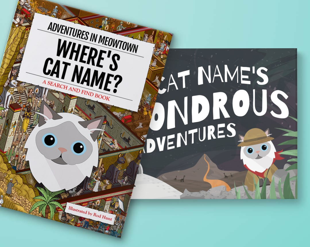 Personalized Story books featuring your Cat