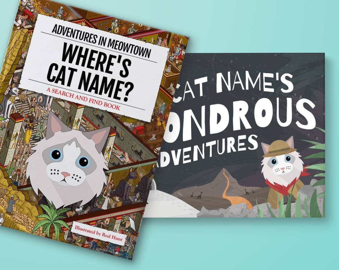 Personalized Story books featuring your Cat