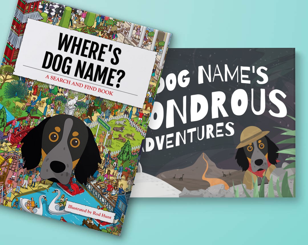 Two Personalized Dog Landcape Books