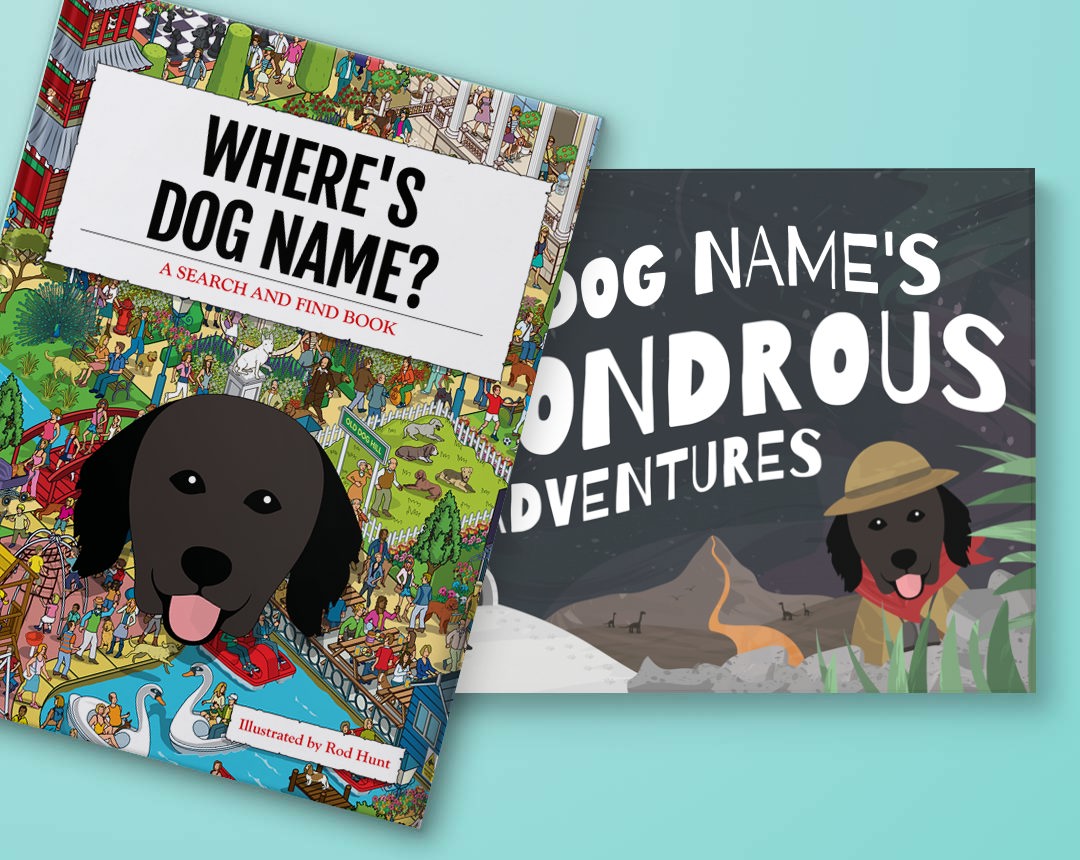 Two Personalized Dog Landcape Books