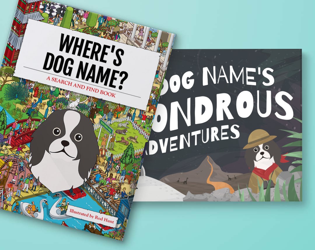 Two Personalized Dog Landcape Books