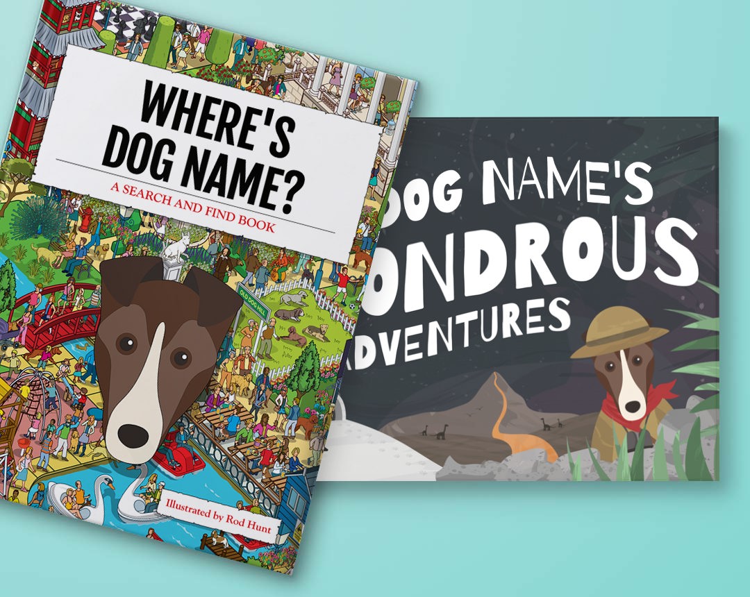 Two Personalized Dog Landcape Books