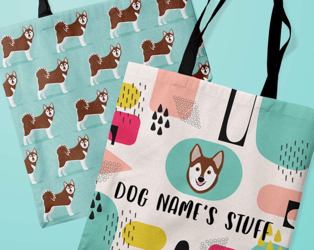 Personalized Dog Canvas Bags