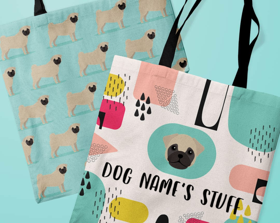 Personalized Dog Canvas Bags