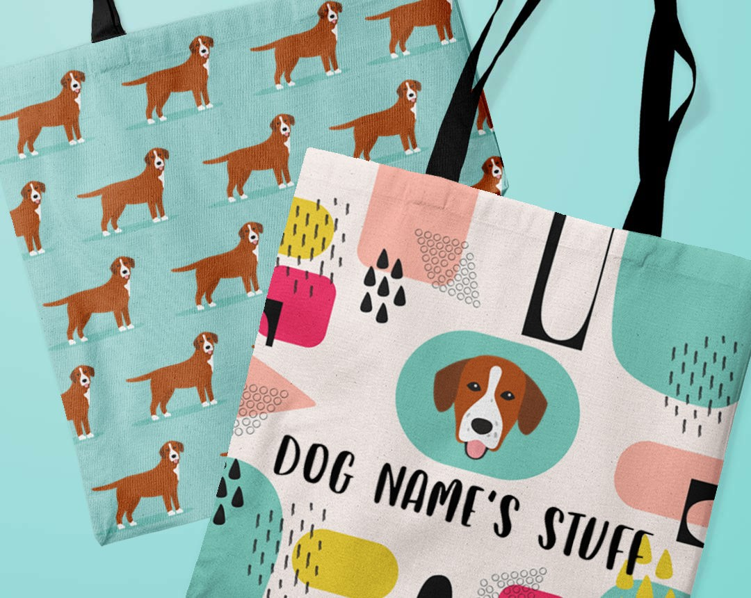 Personalized Dog Canvas Bags