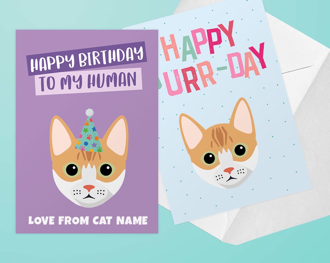 Personalized Cat Greeting Cards