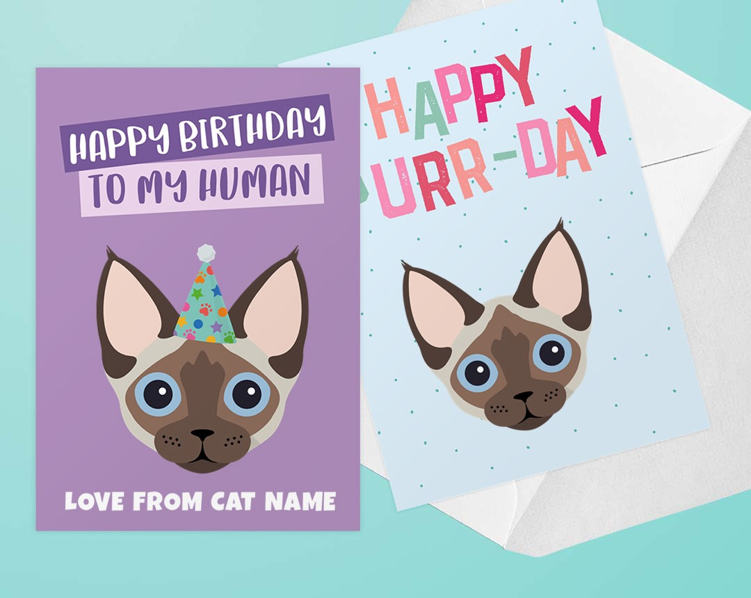 Personalized Cat Greeting Cards