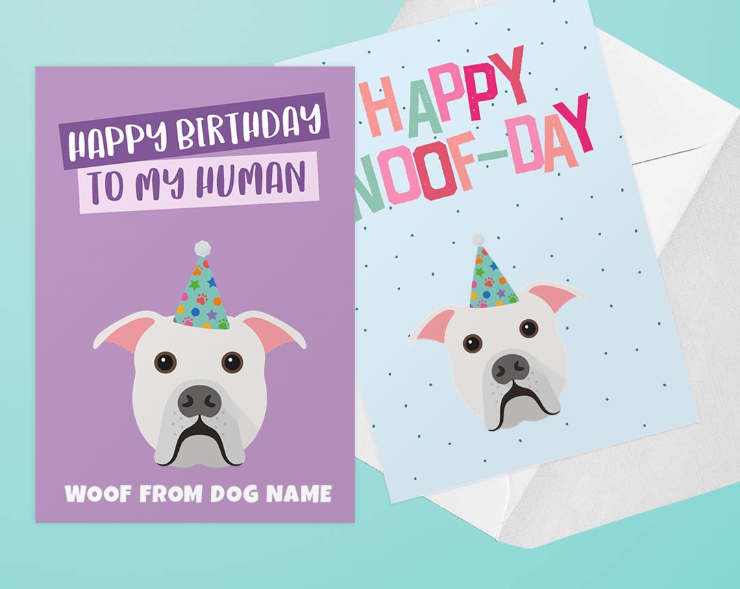 Personalised dog greeting cards