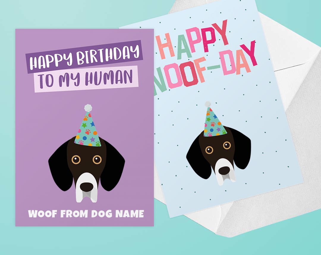 Personalised dog greeting cards