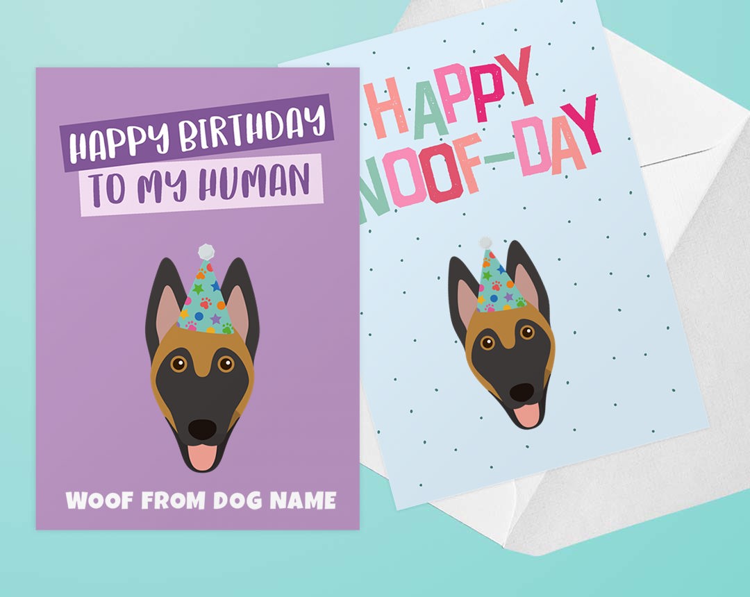 Personalised dog greeting cards