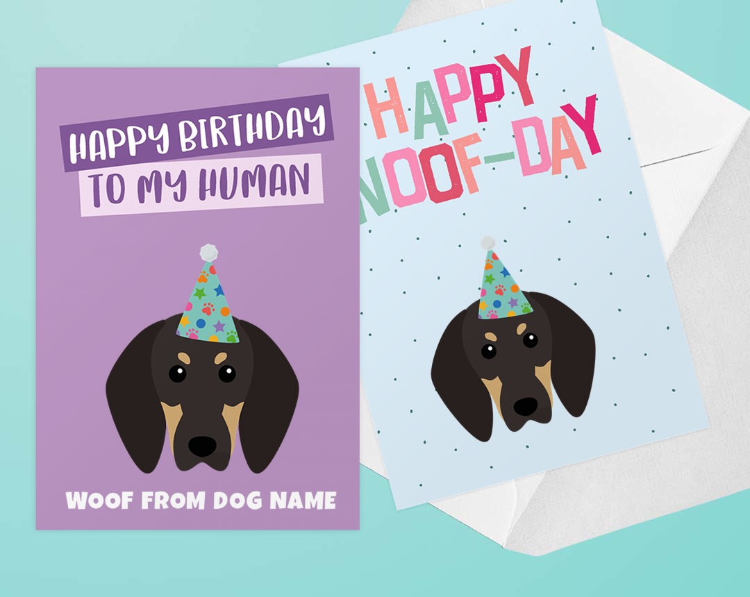 Two Personalised Birthday Cards