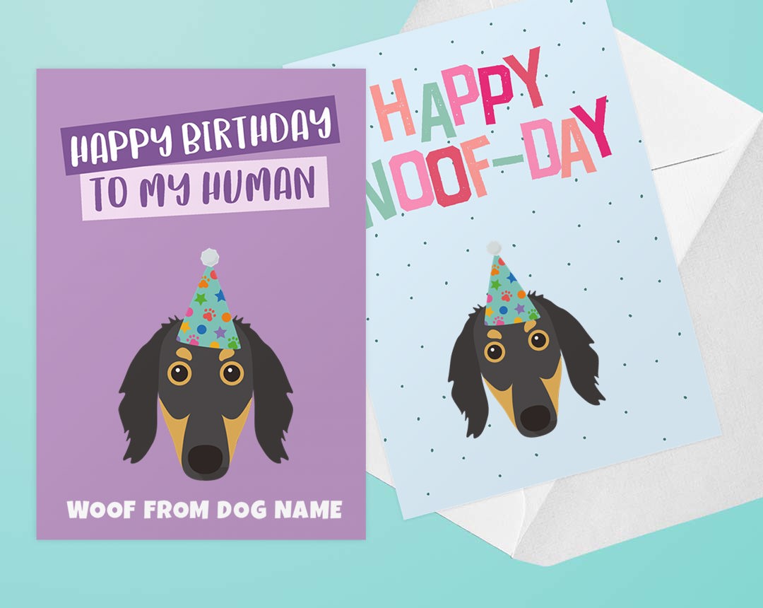 Personalised dog greeting cards