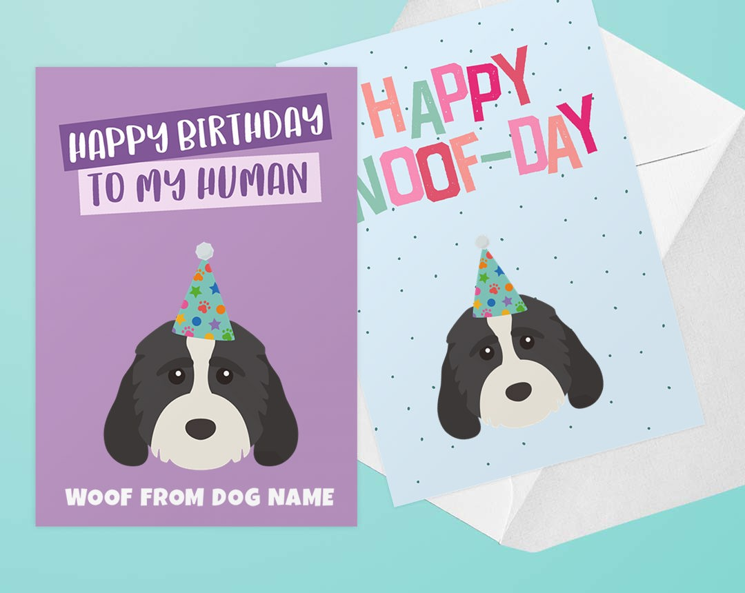 Two Personalised Birthday Cards
