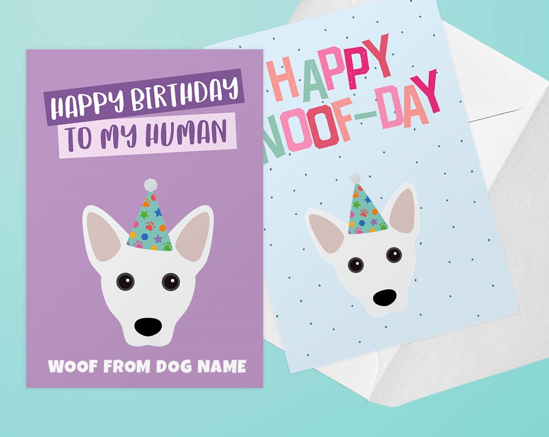 Two Personalised Birthday Cards