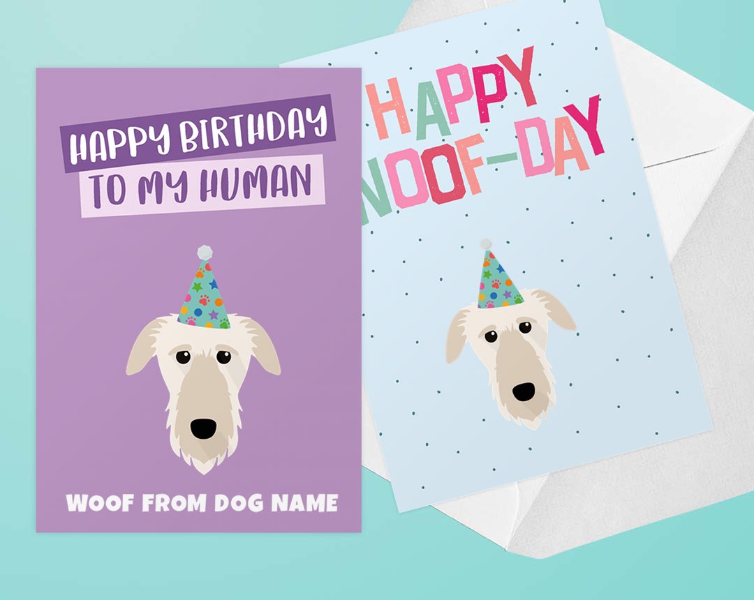 Personalised dog greeting cards