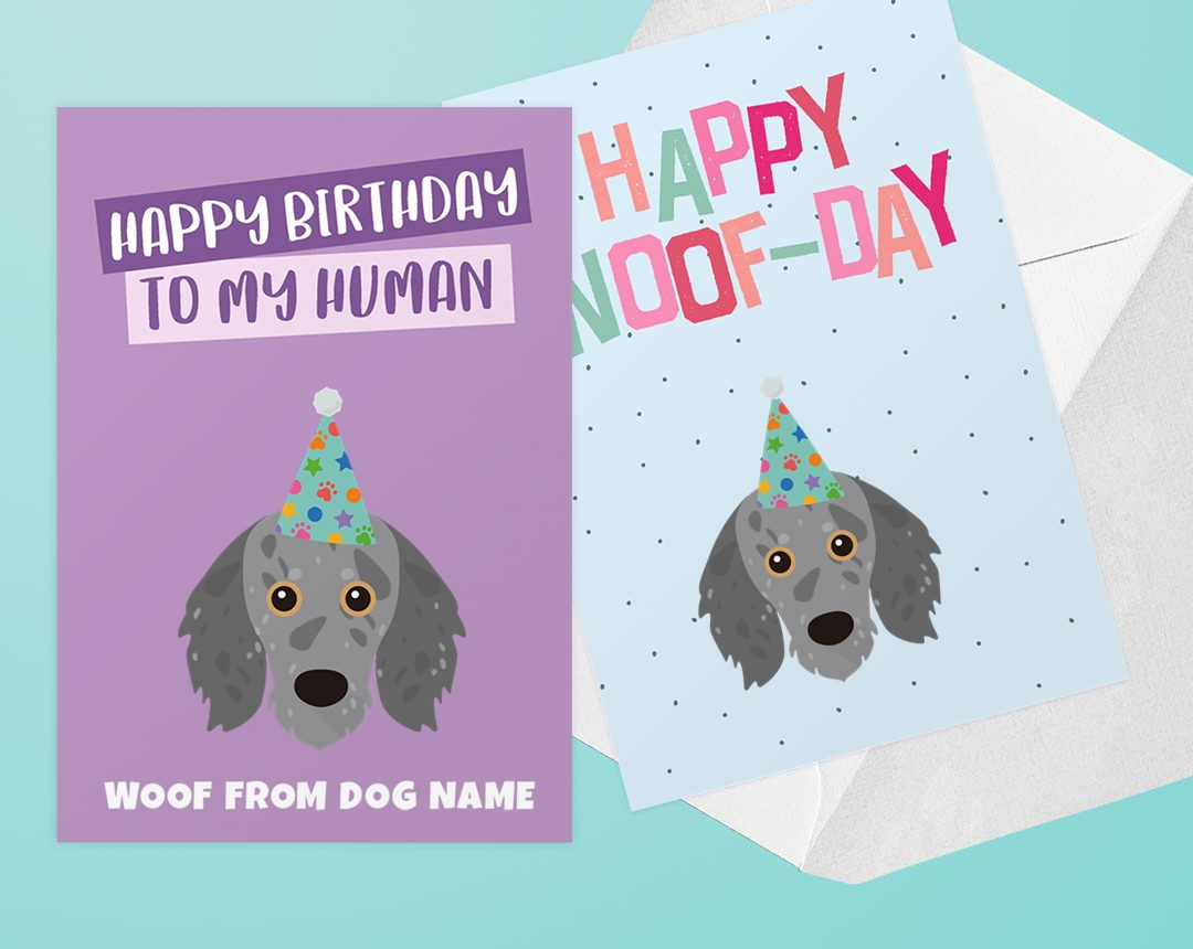 Two Personalised Birthday Cards