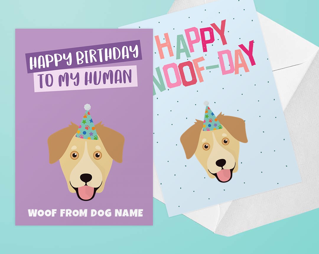 Personalized Dog Cards - Birthday