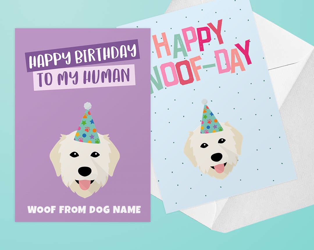 Two Personalised Birthday Cards