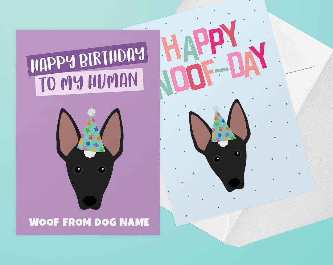 Personalised dog greeting cards